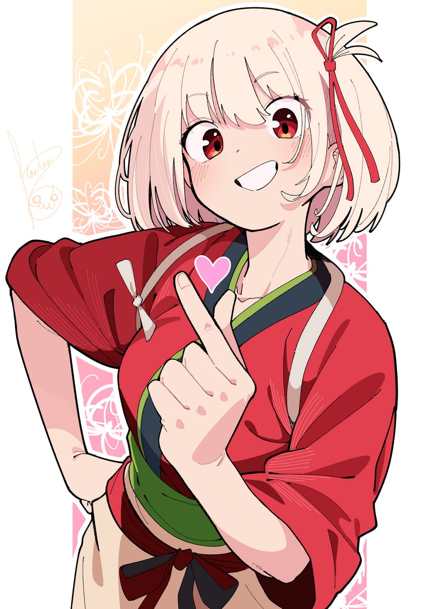 nishikigi chisato (lycoris recoil) drawn by hanten_(hantennano)