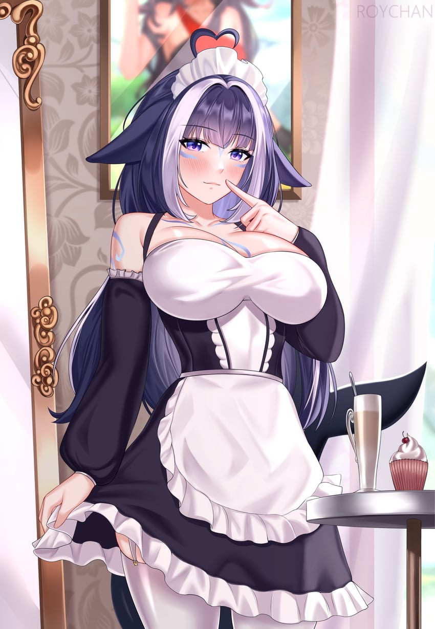 shylily (genshin impact and 1 more) drawn by roychan_art