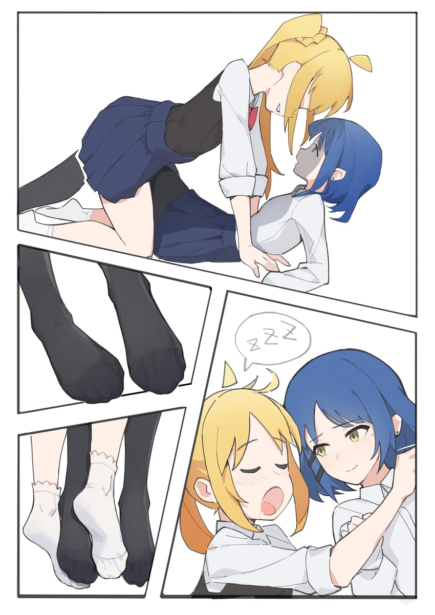 ijichi nijika and yamada ryo (bocchi the rock!) drawn by lan_mao_akko
