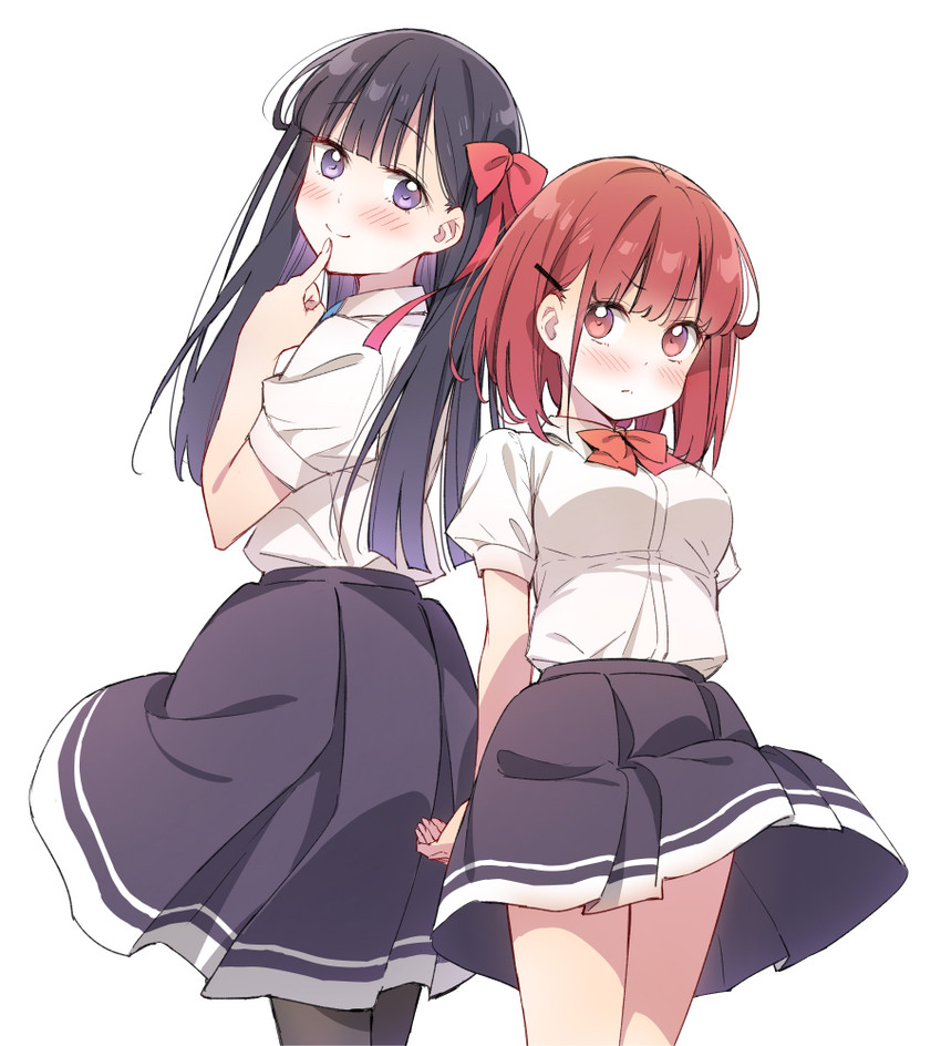 hinamori ichigo and suou yaya (amae sasete hinamori-san!) drawn by tsuke_(maholabo)