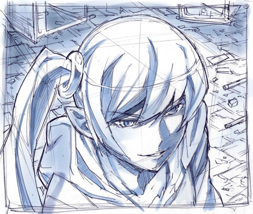oshino shinobu (monogatari and 1 more) drawn by sakino_shingetsu