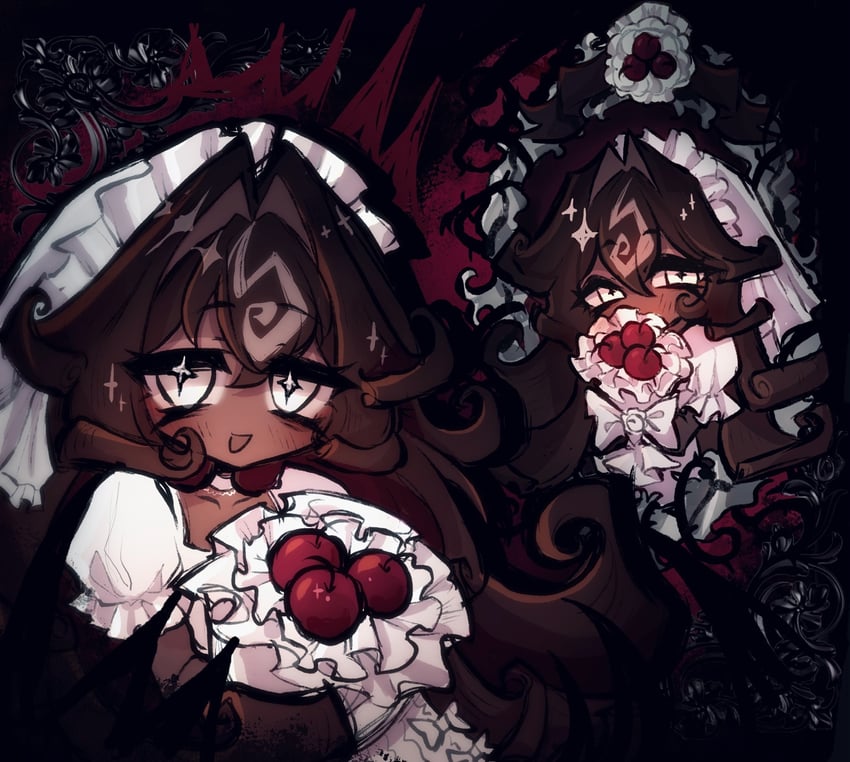 black forest cookie (cookie run and 1 more) drawn by mila-sweets