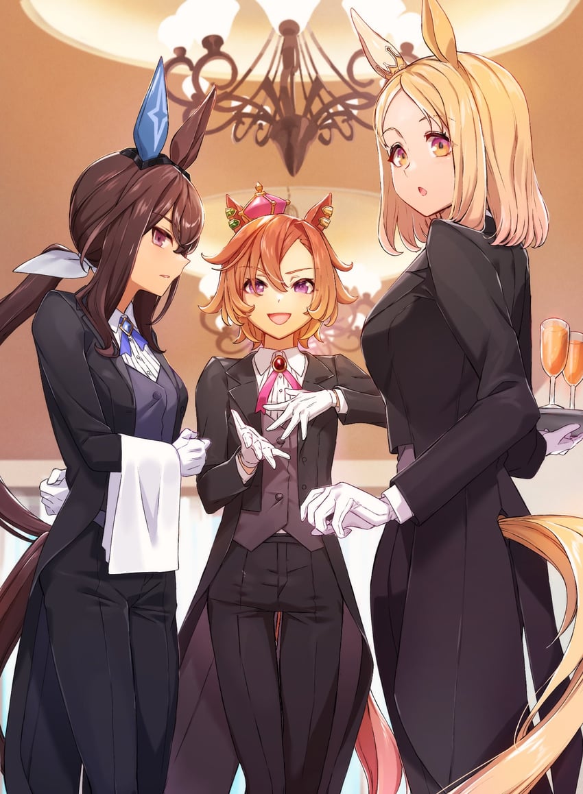 admire vega, t.m. opera o, and narita top road (umamusume) drawn by nanaheibei_3