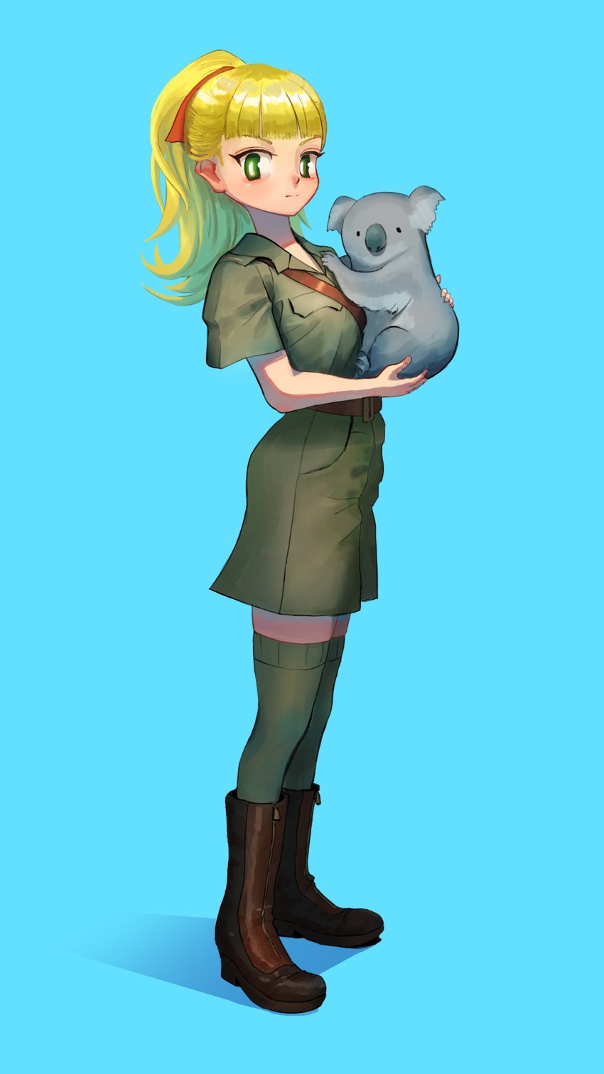 wallaby and koala (girls und panzer) drawn by kent_fiber