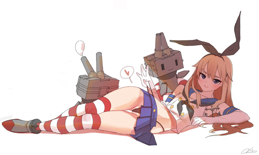 shimakaze and rensouhou-chan (kantai collection) drawn by xiangxian_(sangheon23)