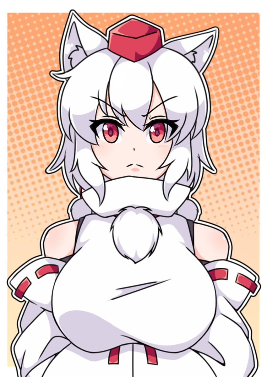 inubashiri momiji (touhou and 1 more) drawn by neferkitty
