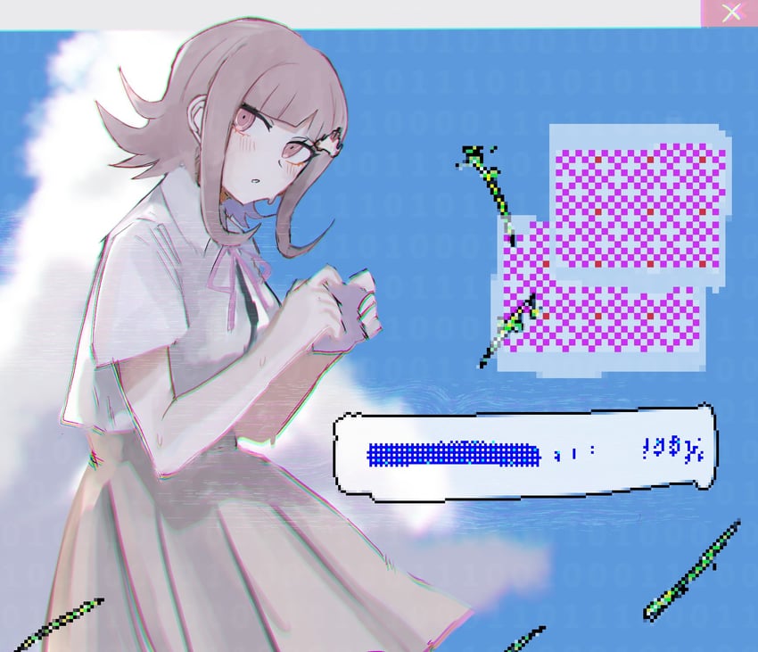 nanami chiaki (danganronpa and 1 more) drawn by yuki_(nobu_oisii5)