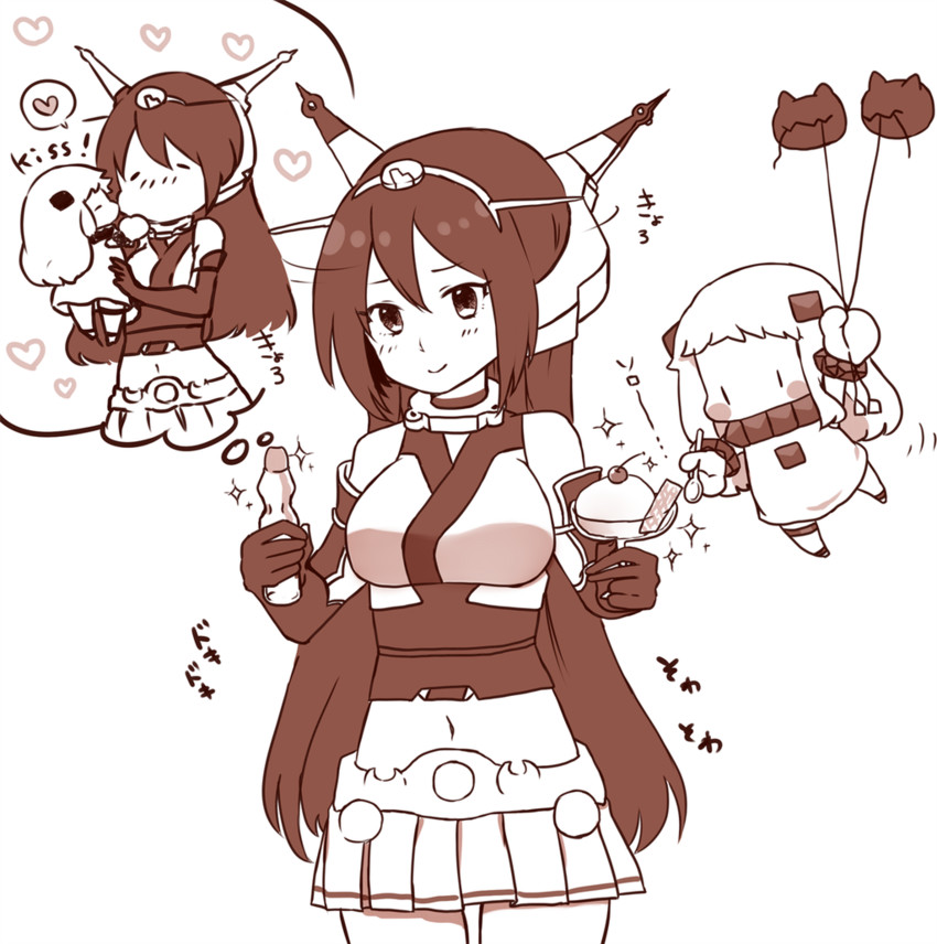 nagato and northern ocean princess (kantai collection) drawn by kobone