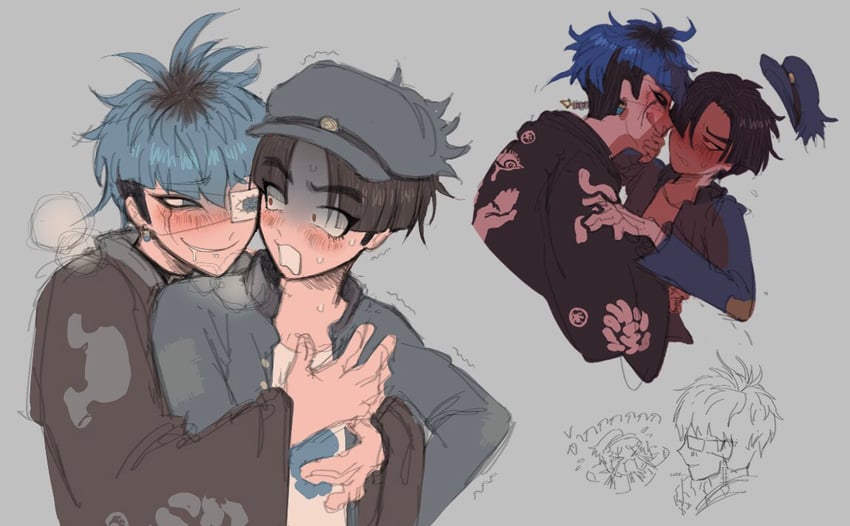 omokage yugamu and maruko gaku (the hundred line -last defense academy-) drawn by printerrrpng