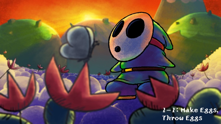 shy guy (mario and 1 more) drawn by tehyoshi