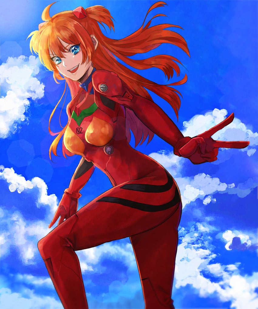 souryuu asuka langley (neon genesis evangelion) drawn by ini_g