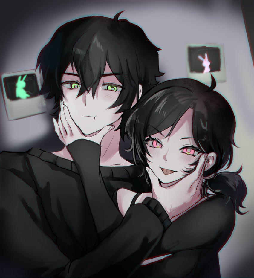 ashley graves and andrew graves (the coffin of andy and leyley) drawn by watasi_tokimi