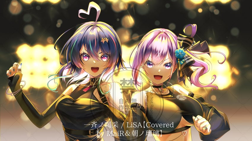 asano ruri and mair (asano sisters project and 1 more) drawn by orikasa_hagi