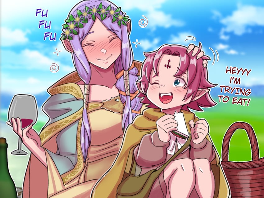 fae and idunn (fire emblem and 2 more) drawn by mnejing30