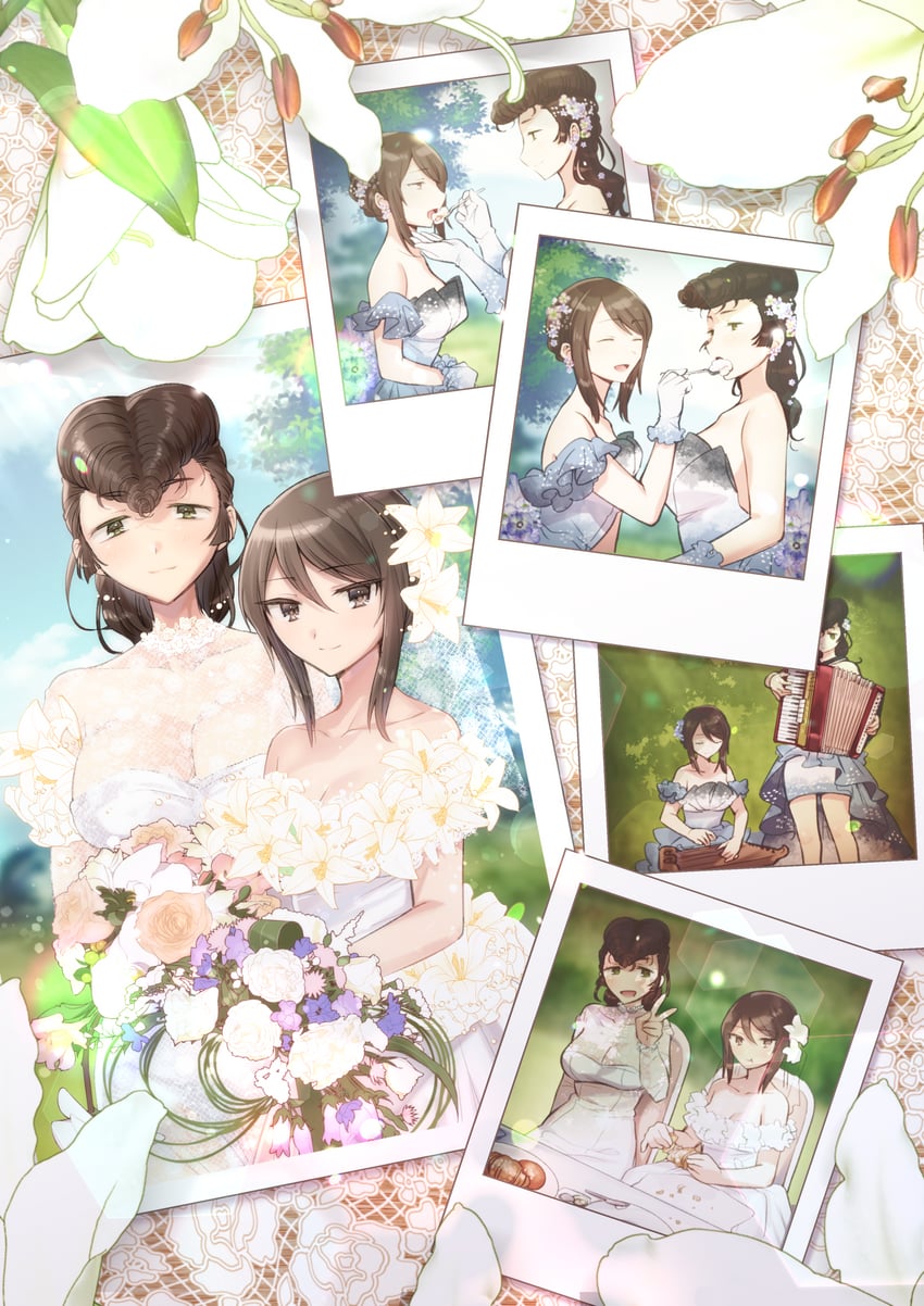 mika and yuri (girls und panzer) drawn by koyama_harutarou