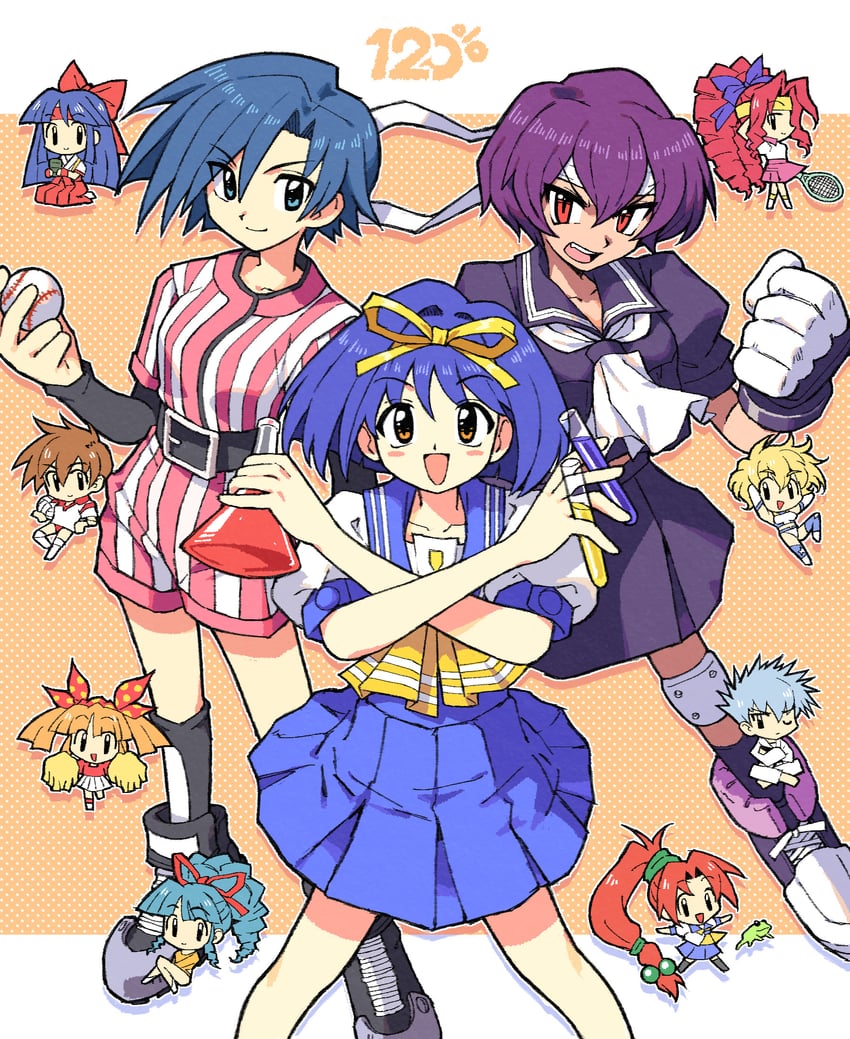 honda asuka, toyota karina, ookubo kumi, keropyon, suzuki megumi, and 7 more (asuka 120 percent) drawn by spdcooler