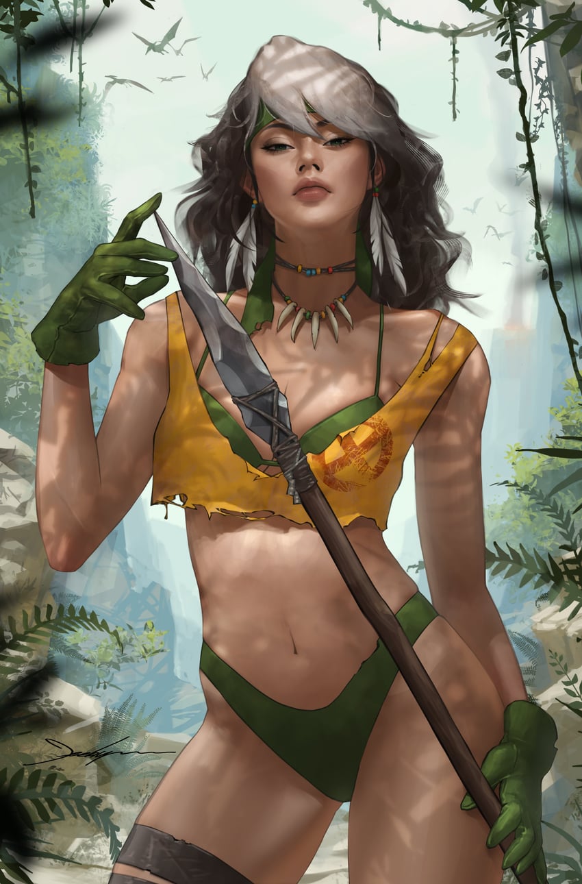 rogue (marvel and 1 more) drawn by jee-hyung_lee