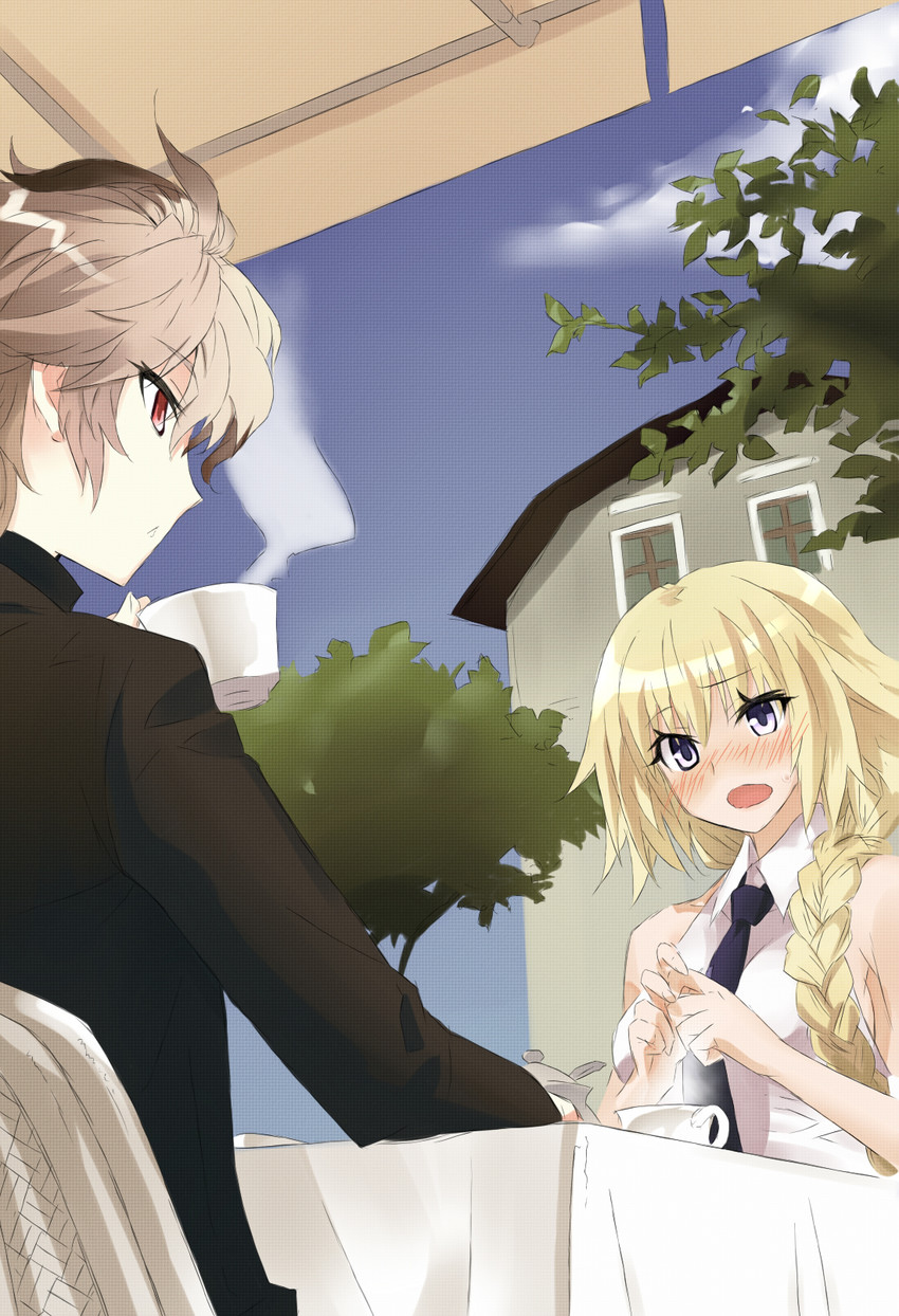 jeanne d'arc and sieg (fate and 1 more) drawn by konoe_ototsugu and polaris55740