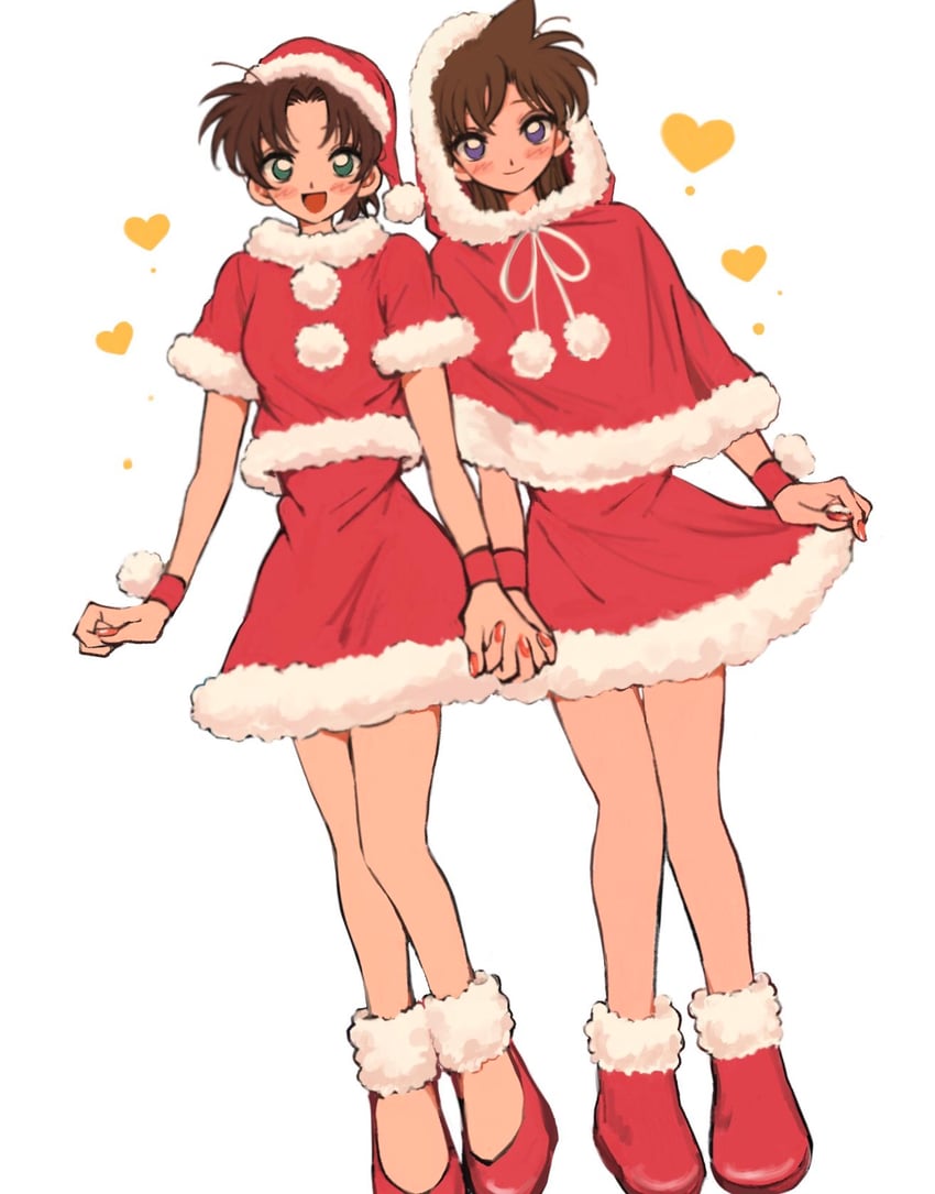 mouri ran and tooyama kazuha (meitantei conan) drawn by ba_ko