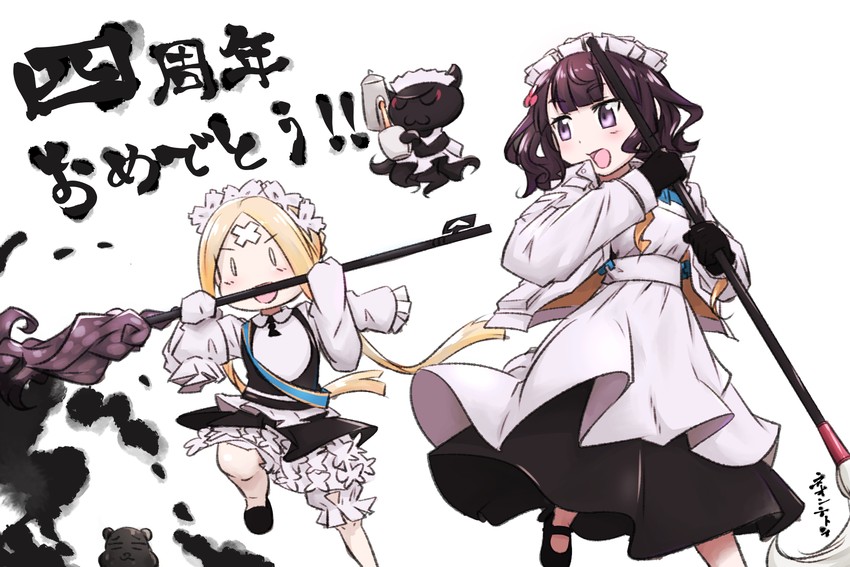 abigail williams, katsushika hokusai, and tokitarou (fate and 1 more) drawn by neon-tetora
