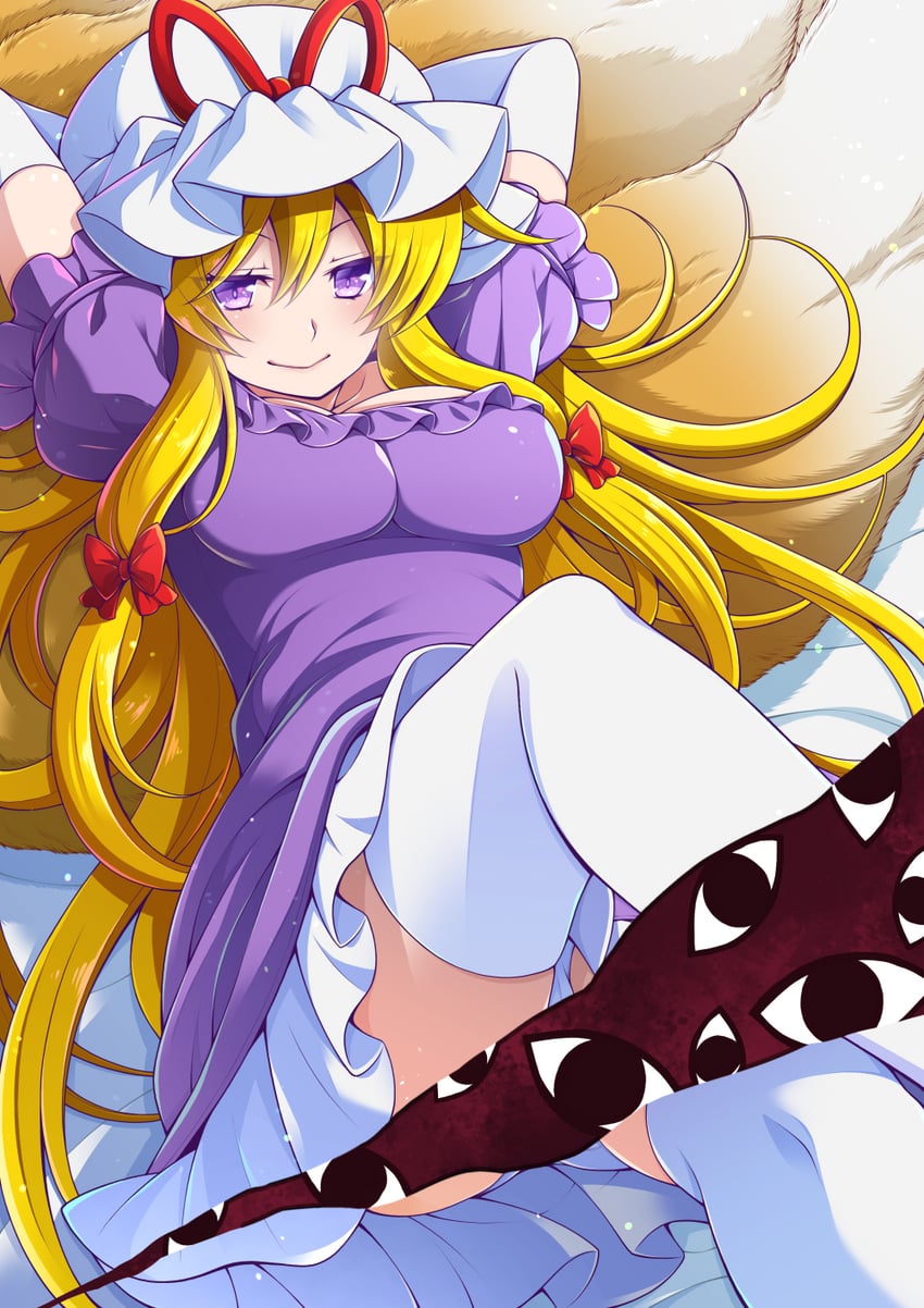 yakumo yukari and yakumo ran (touhou) drawn by eichi_yuu