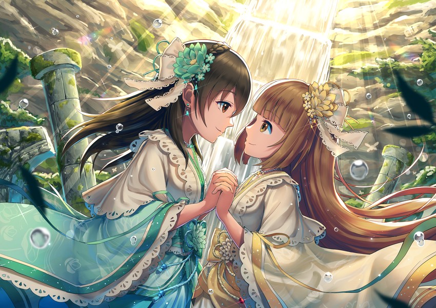 yorita yoshino and fujiwara hajime (idolmaster and 2 more) drawn by mazel_(mazel_star)