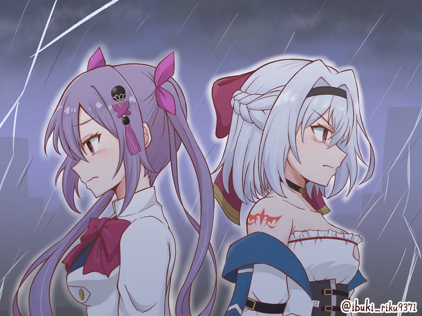 matsumura fuuka and torii miho (assault lily) drawn by ibuki_riku