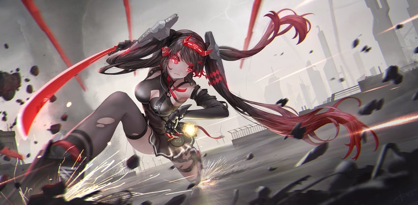 lucia and lucia: dawn (punishing: gray raven) drawn by jay_xu