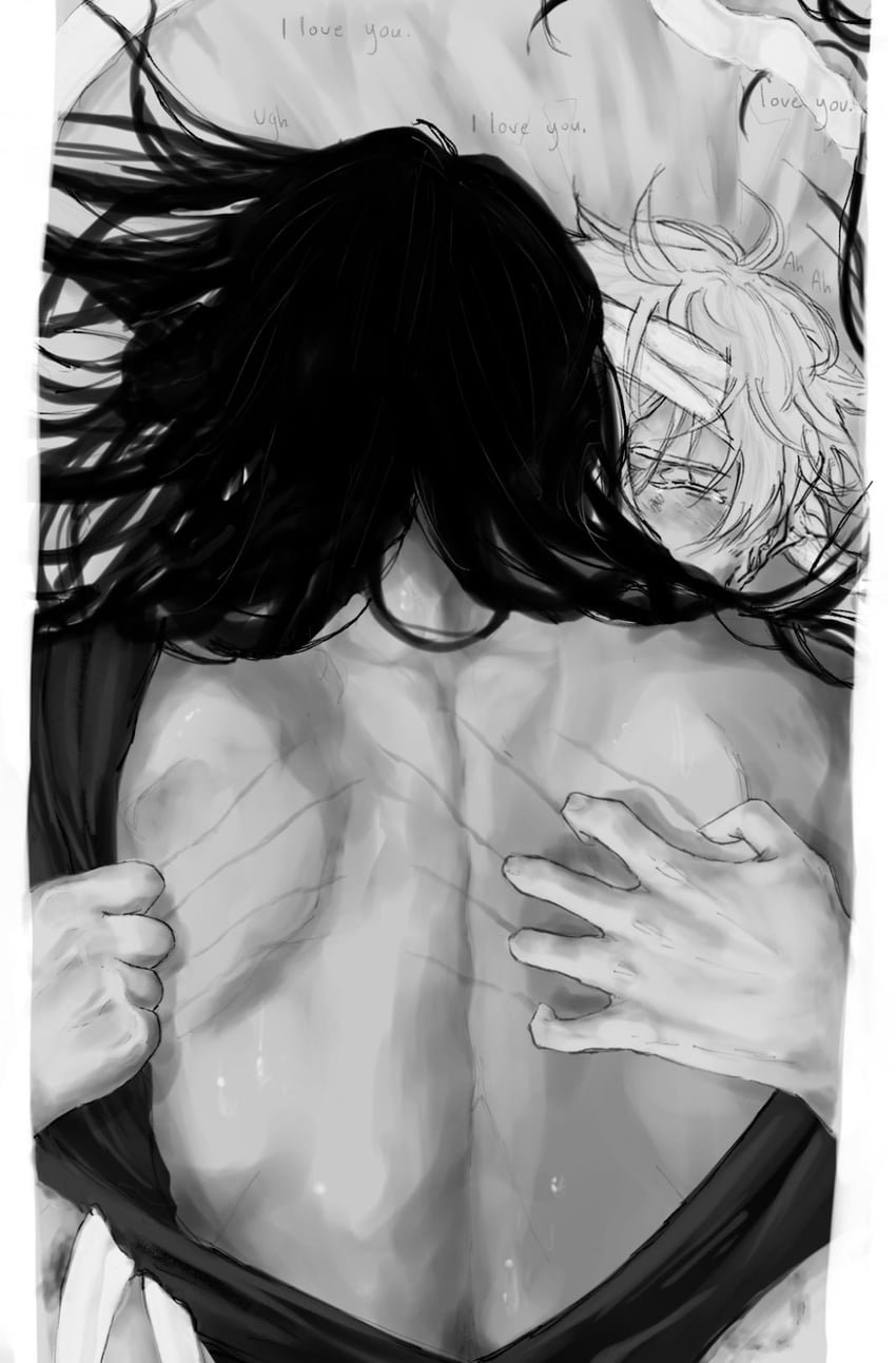 gojou satoru and getou suguru (jujutsu kaisen) drawn by satxrusblue