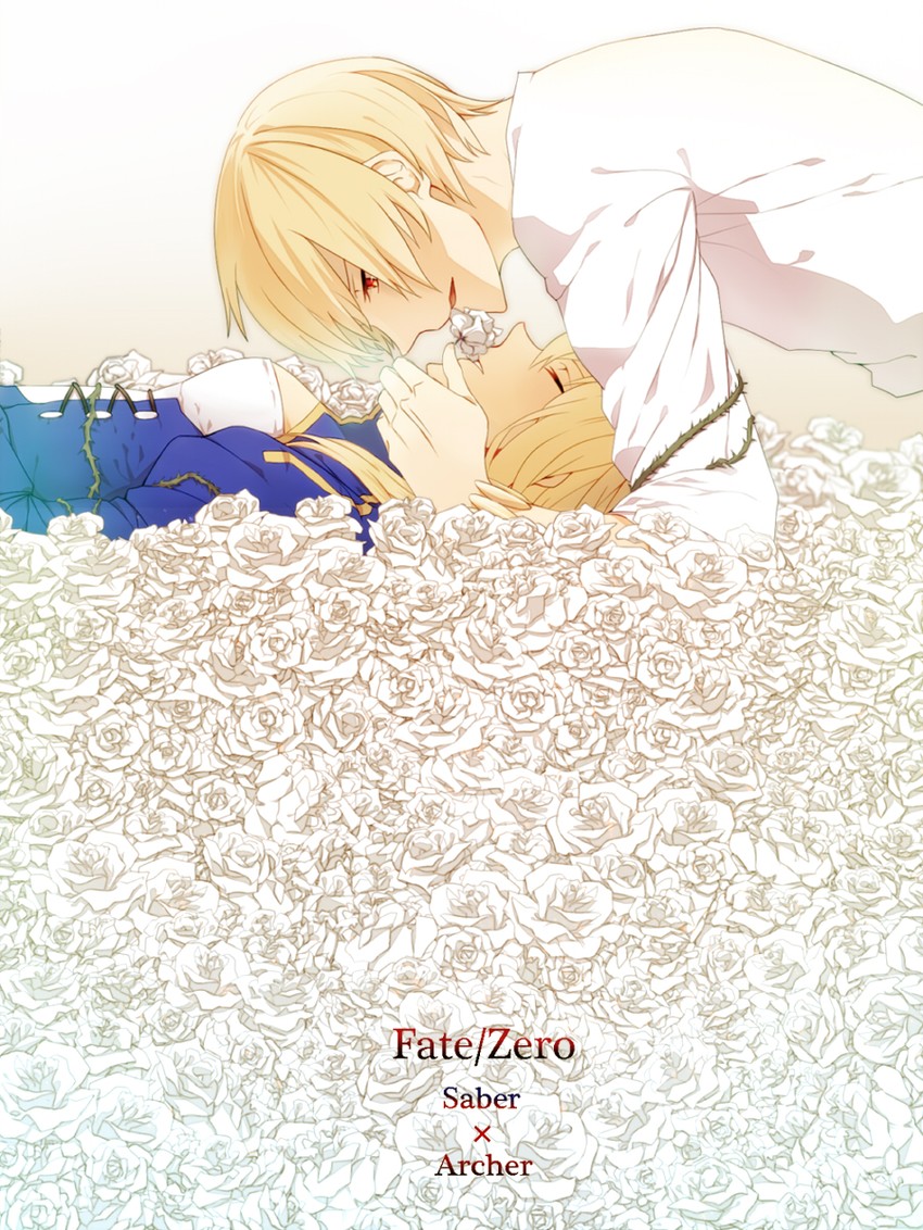 artoria pendragon, saber, and gilgamesh (fate and 1 more) drawn by pietani397