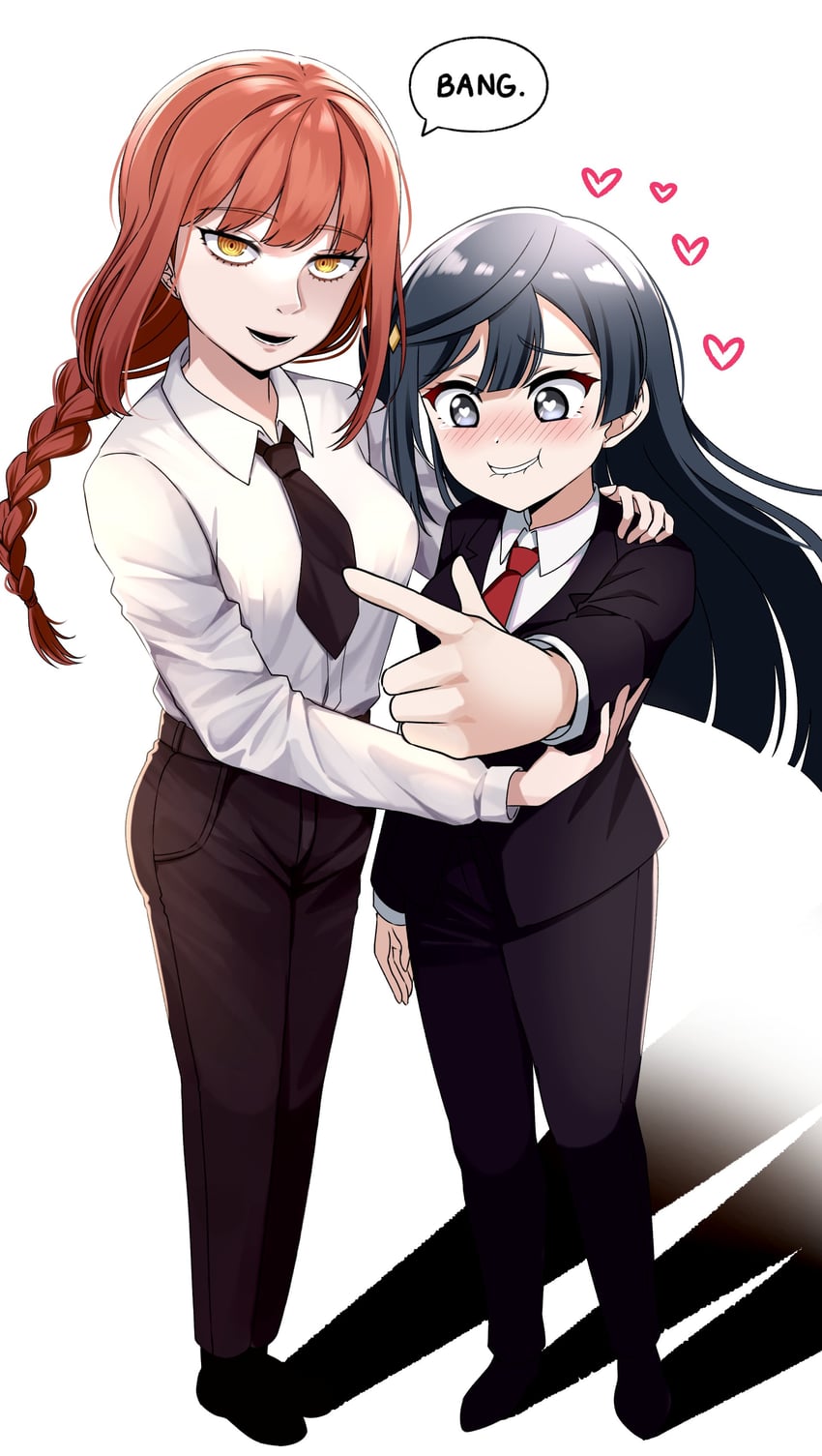 makima, yuki setsuna, and kusunoki tomori (love live! and 2 more) drawn by ska.harumi