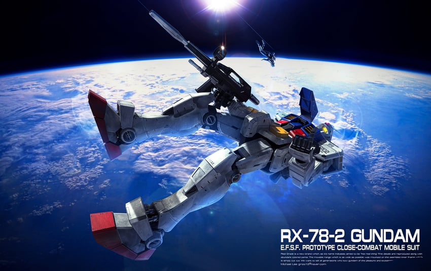 rx-78-2 gundam and amuro ray (gundam and 1 more) drawn by michaellee4