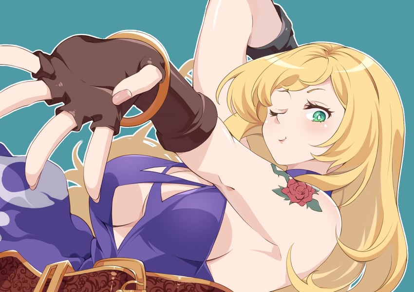 b. jenet (the king of fighters and 1 more) drawn by drdr_ao_midoro
