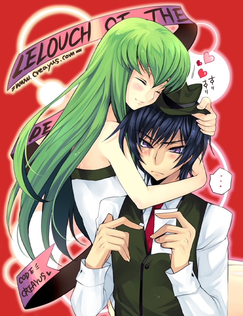 c.c. and lelouch vi britannia (code geass) drawn by creayus