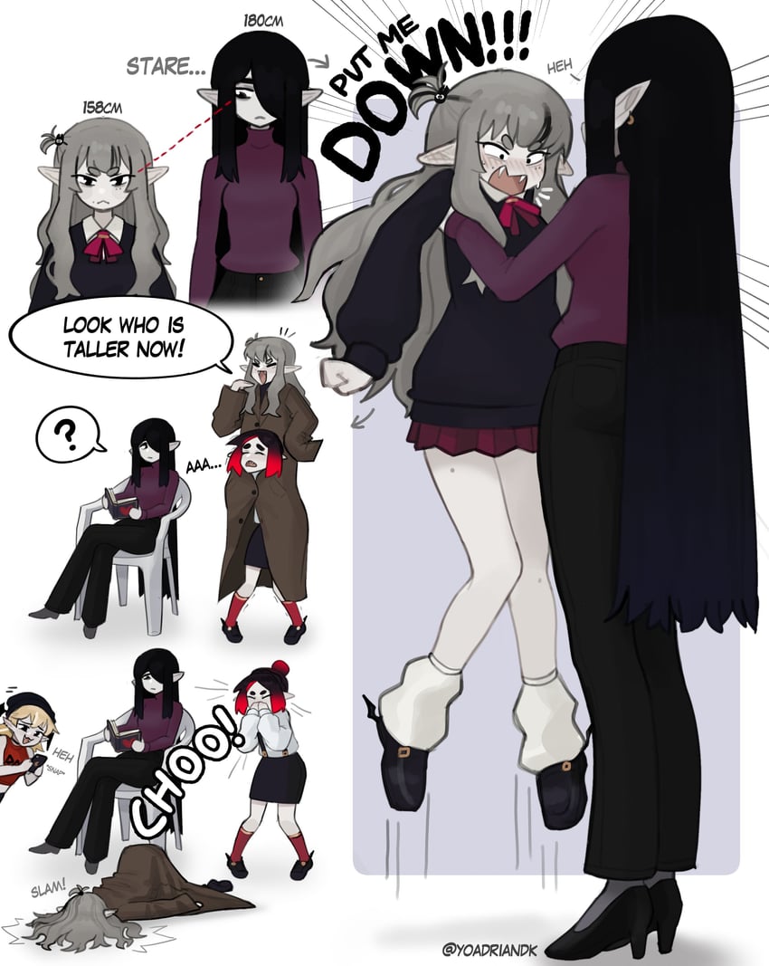 eleanor, mavie, licorice, and scarlett (original) drawn by justadrian_(yoadriandk)