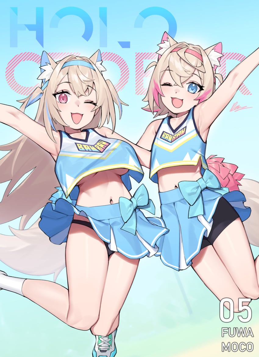 fuwawa abyssgard and mococo abyssgard (hololive and 1 more) drawn by dasdokter