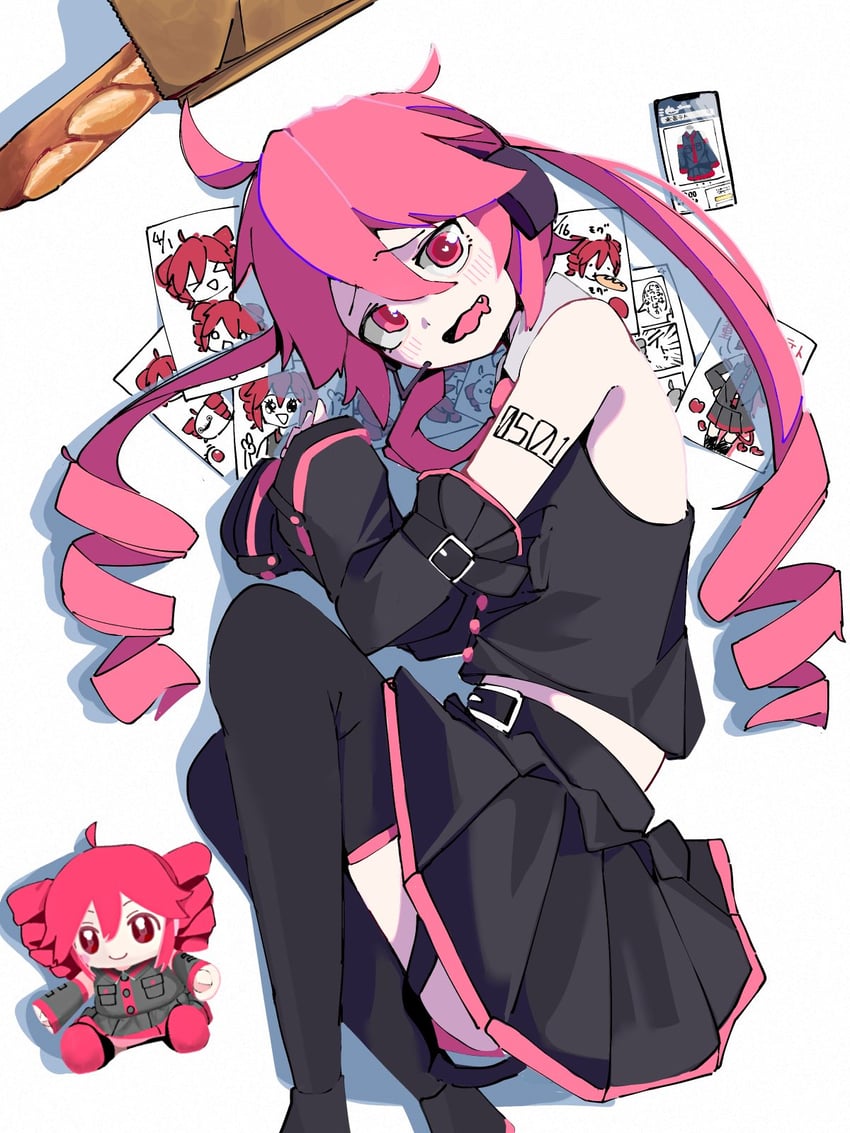 kasane teto and oune meno (utau) drawn by 0_onibi