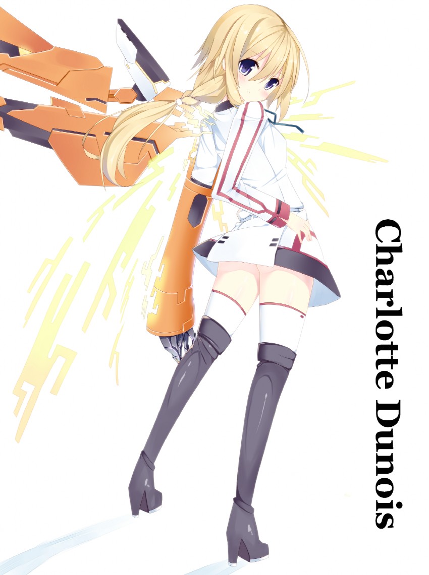 charlotte dunois and rafale revive custom ii (infinite stratos) drawn by tunamayochan