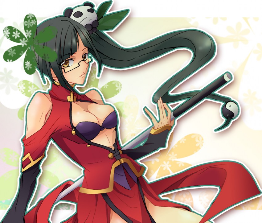 litchi faye ling and lao jiu (blazblue) drawn by inaho178
