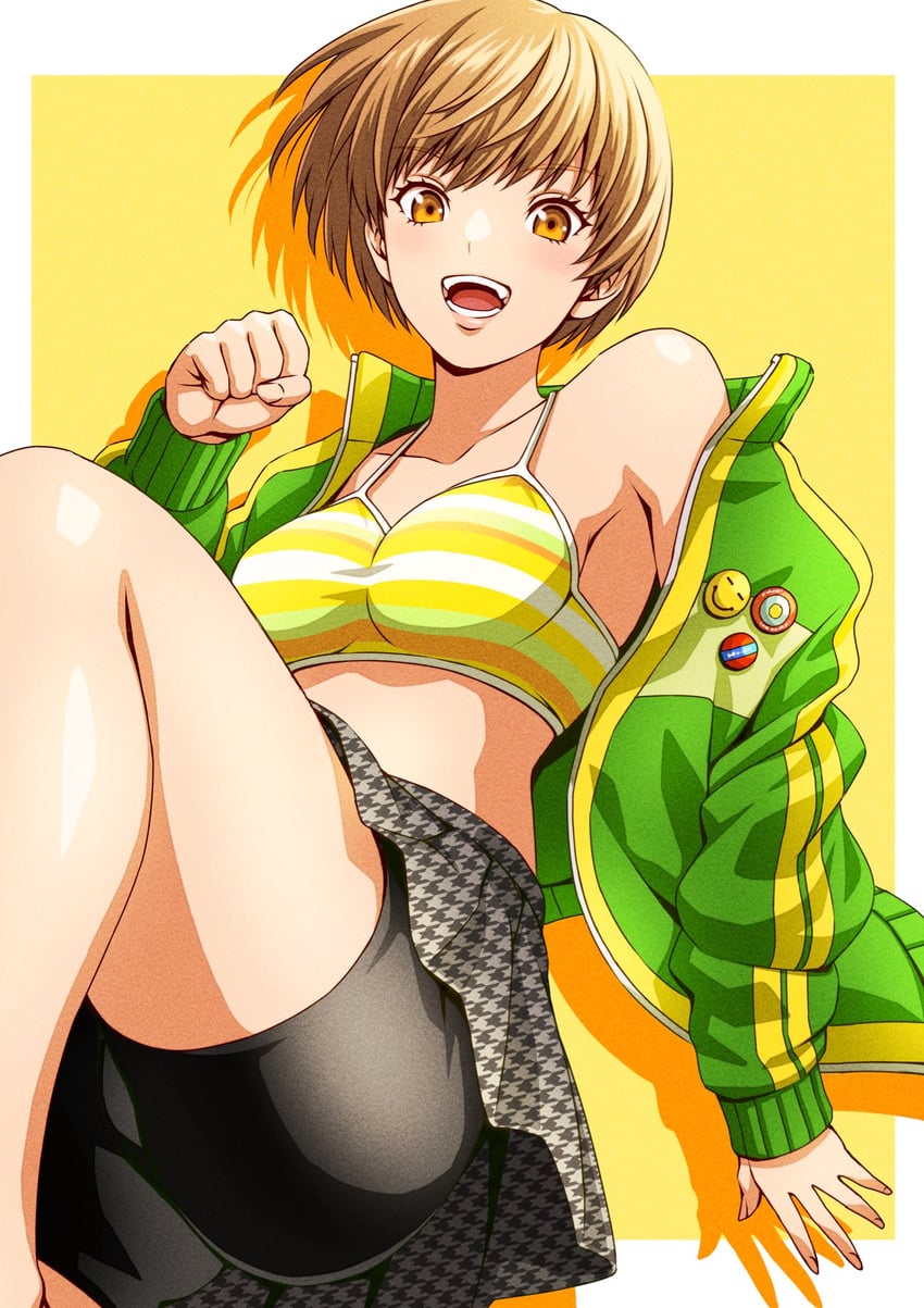 satonaka chie (persona and 1 more) drawn by masatoshi_1219