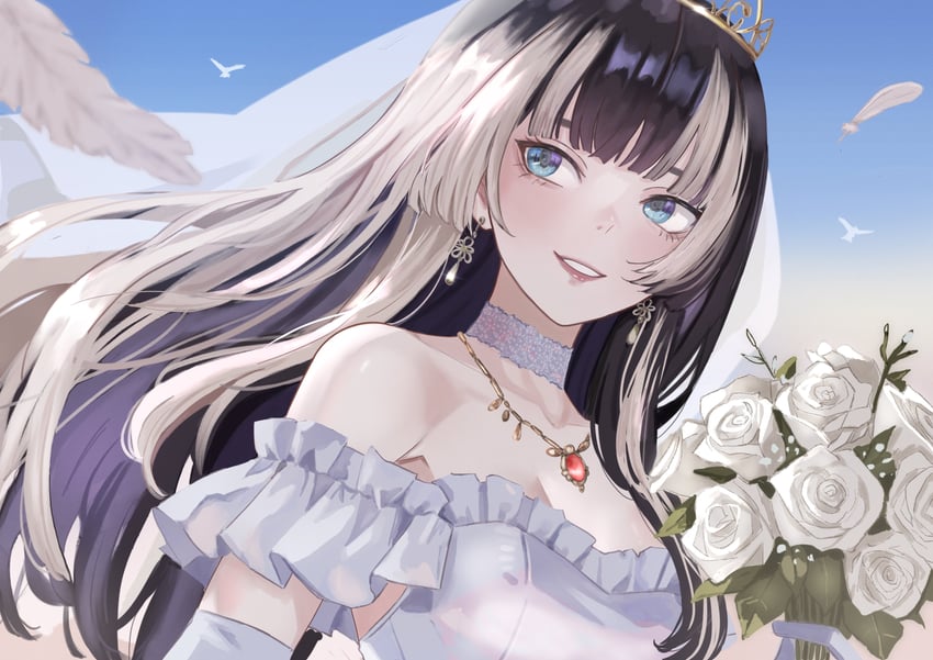 juufuutei raden (hololive and 1 more) drawn by dhbwinner