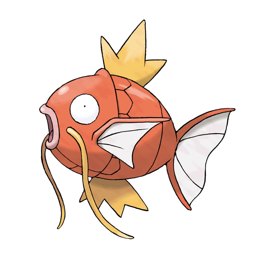 magikarp (pokemon and 1 more) drawn by sugimori_ken