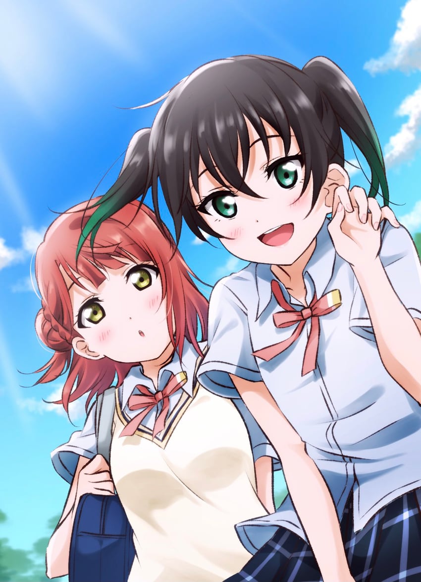 uehara ayumu and takasaki yu (love live! and 1 more) drawn by fuyuu310