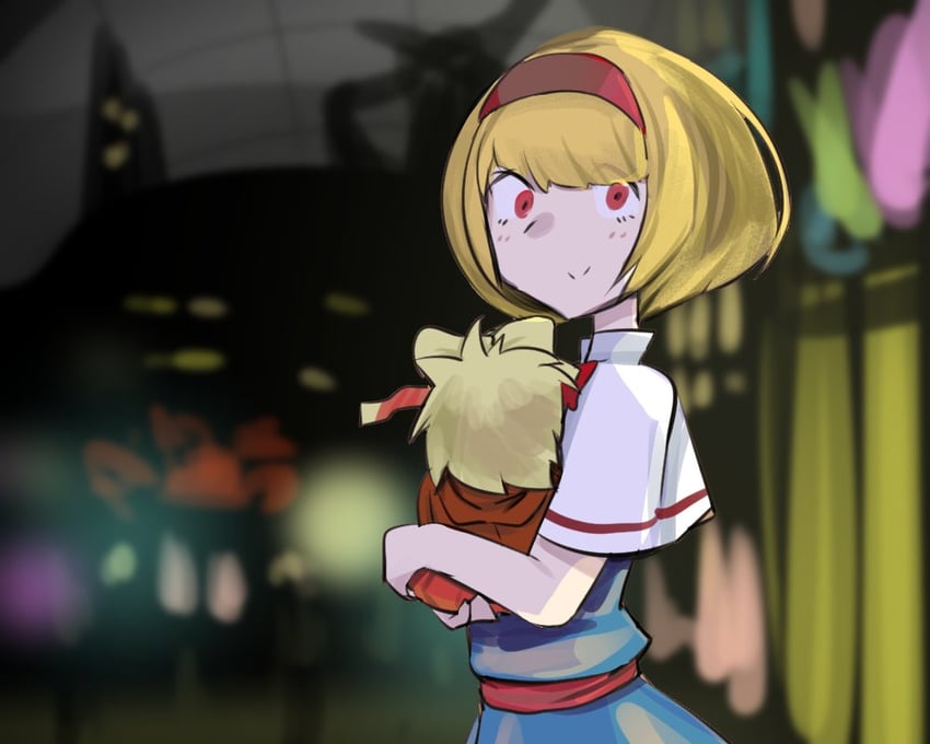 alice margatroid, medicine melancholy, agucala, and garbage (touhou and 1 more) drawn by kirai_(hatetenn)