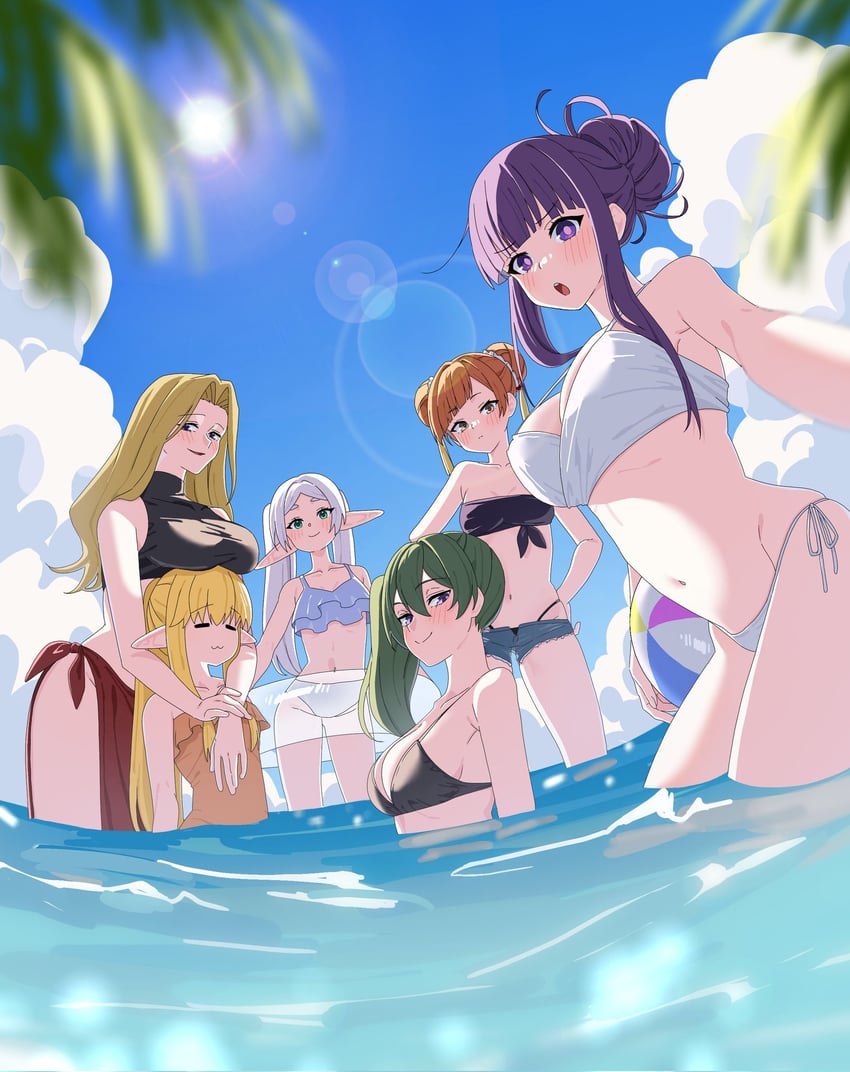 frieren, fern, ubel, serie, laufen, and 1 more (sousou no frieren) drawn by kayuu_(hikentai0112)