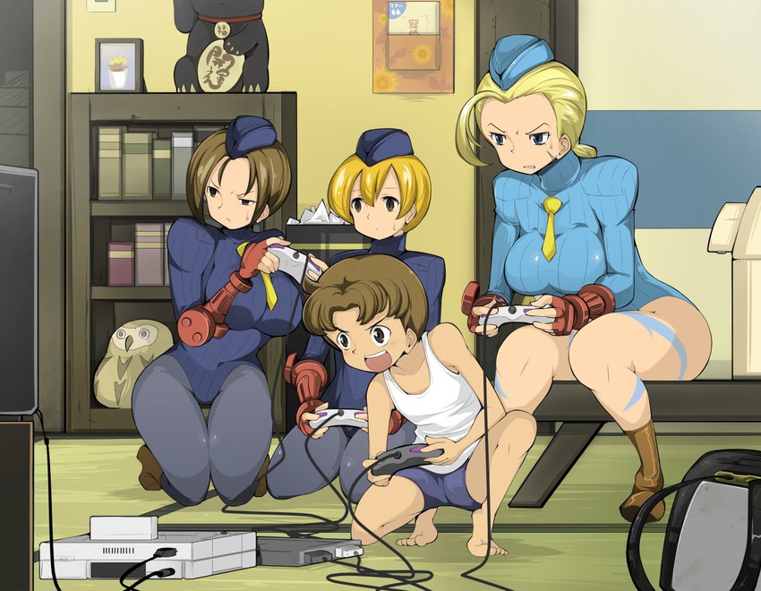 cammy white, juni, juli, and kasugano tsukushi (street fighter and 1 more) drawn by name_john