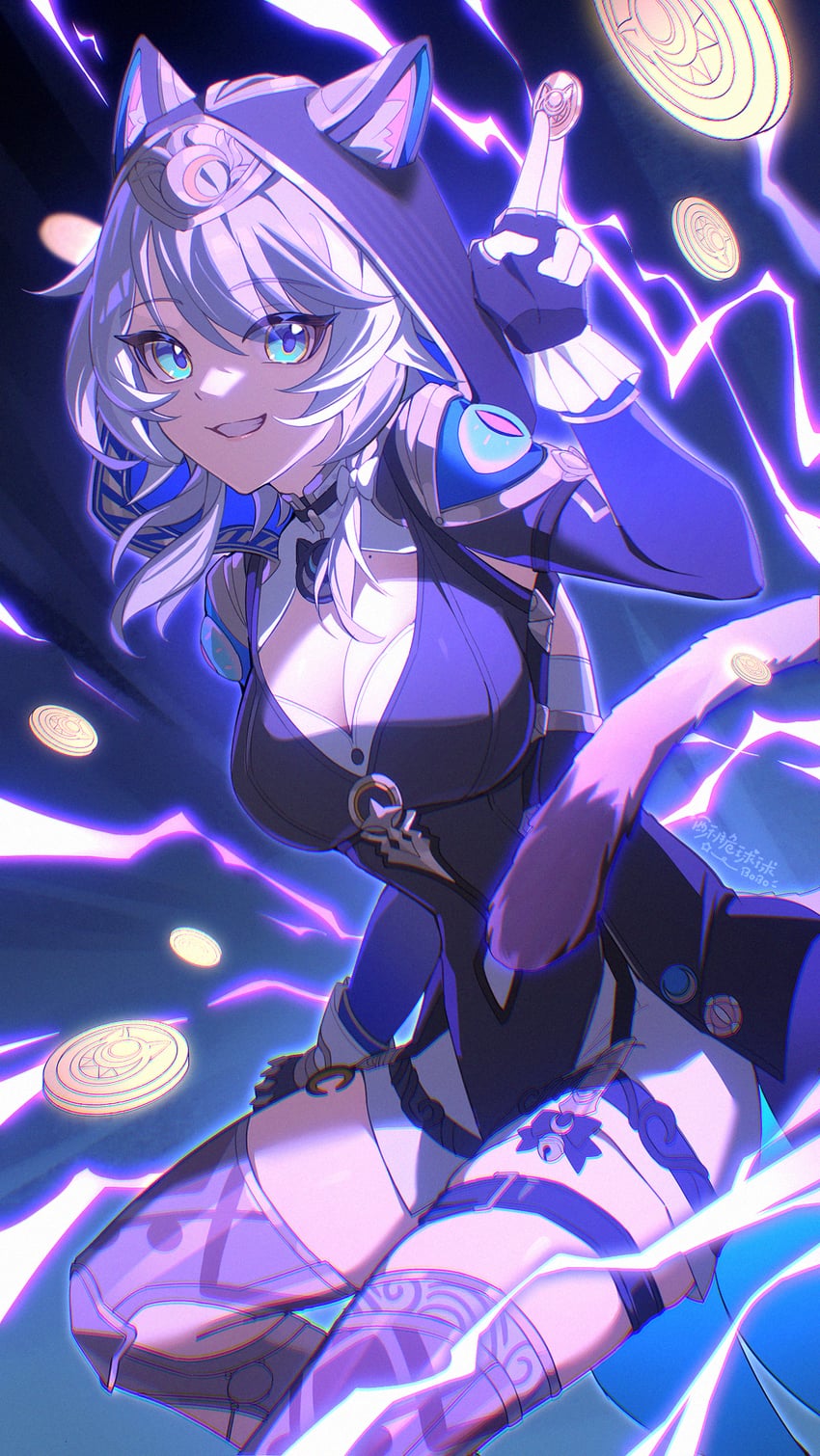 cipher (honkai and 1 more) drawn by so_zei_tama_tama