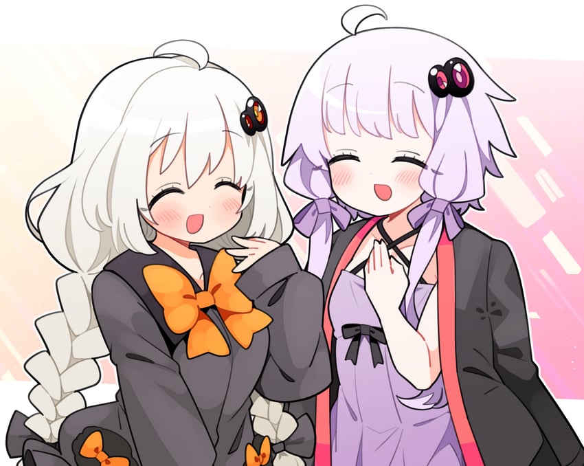 yuzuki yukari and kizuna akari (vocaloid and 1 more) drawn by ini_(inunabe00)