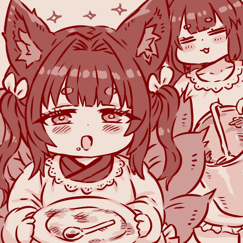 amagi and amagi-chan (azur lane) drawn by sassa_(onion)