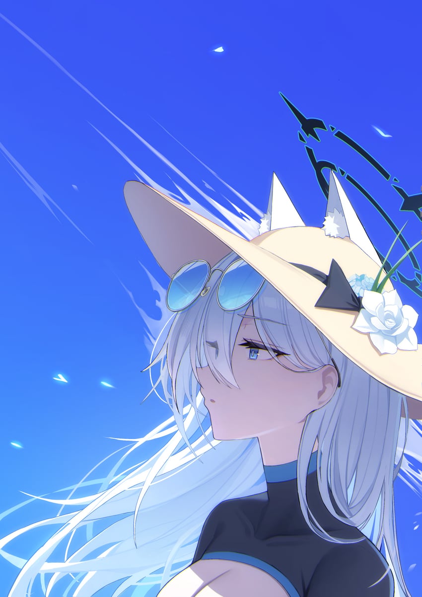 shiroko and shiroko terror (blue archive) drawn by pang-yo